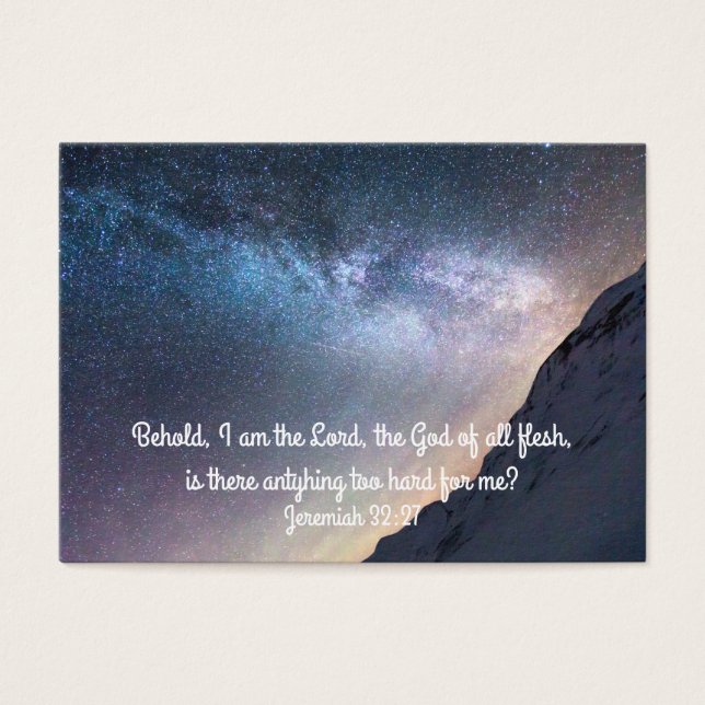 Nothing's Impossible with God Inspiration Card (Front)