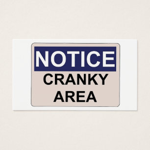Notice Cranky Area Humour