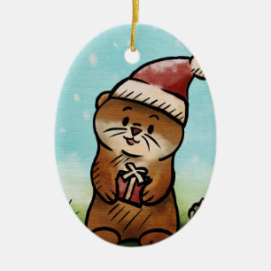 Notice Otis Christmas Oval Ornament