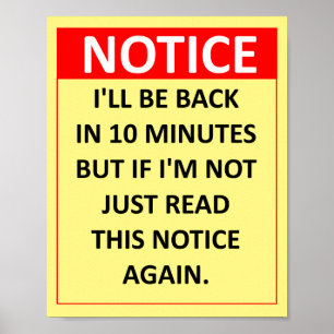 Notice Poster