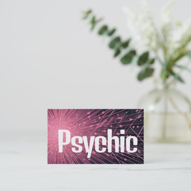 Noticeable Psychic Business Card (Standing Front)