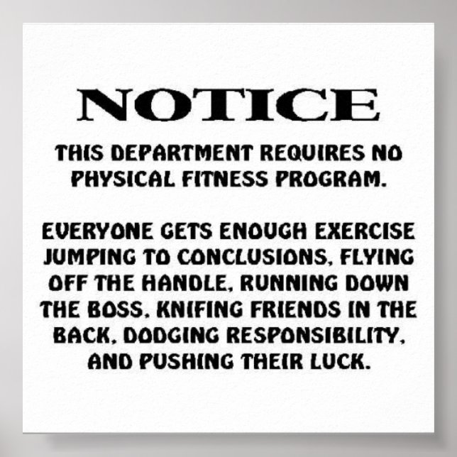 Notices Poster (Front)