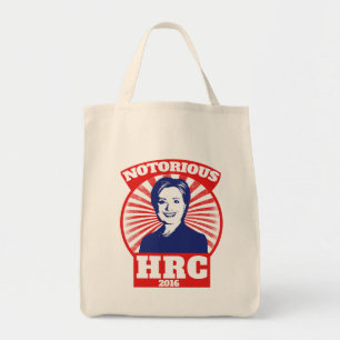 Notorious HRC hillary Clinton 2016 Tote Bag