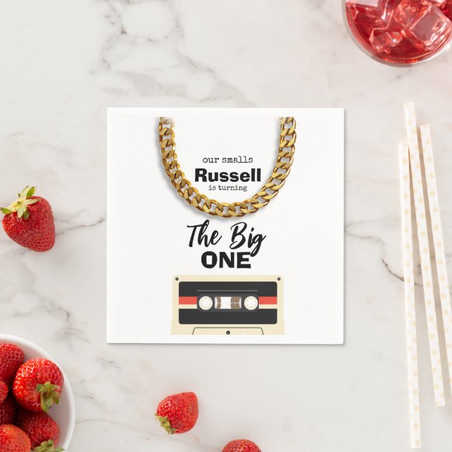 Notorious One 1st Birthday Napkin (Insitu)
