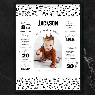 Notorious One Baby Milestone Poster