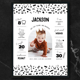 Notorious One Baby Milestone Poster