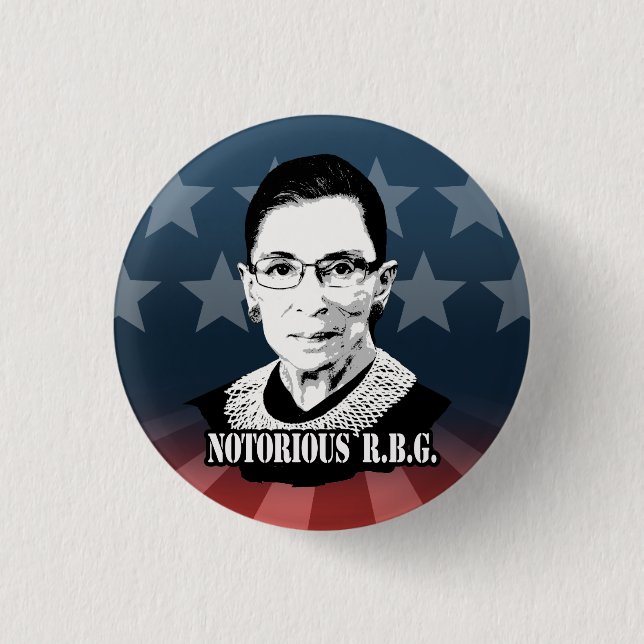 Notorious R.B.G. - Ruth Bader Ginsburg 3 Cm Round Badge (Front)