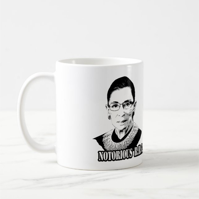 Notorious R.B.G. - Ruth Bader Ginsburg Coffee Mug (Left)