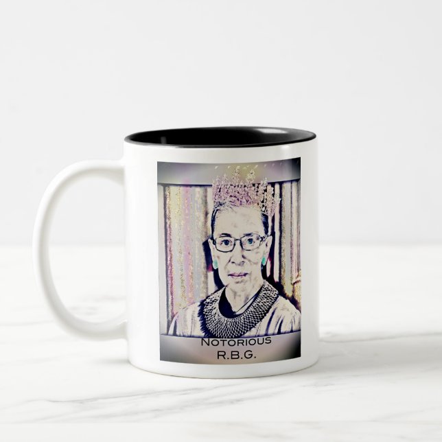 Notorious R.B.G. Two-Tone Coffee Mug (Left)
