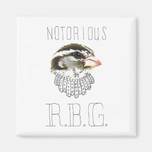 Notorious RBG (Rose-breasted Grosbeak) Magnet