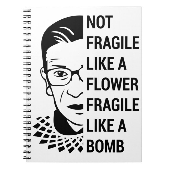 Notorious RBG, Ruth Bader Ginsburg, Feminist RBG Notebook (Front)