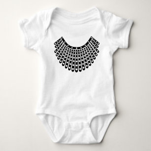 Notorious RBG, Ruth Bader Ginsburg, RBG Collar Baby Bodysuit