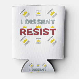 Notorious RBG Supreme Support I Dissent Resist Can Cooler