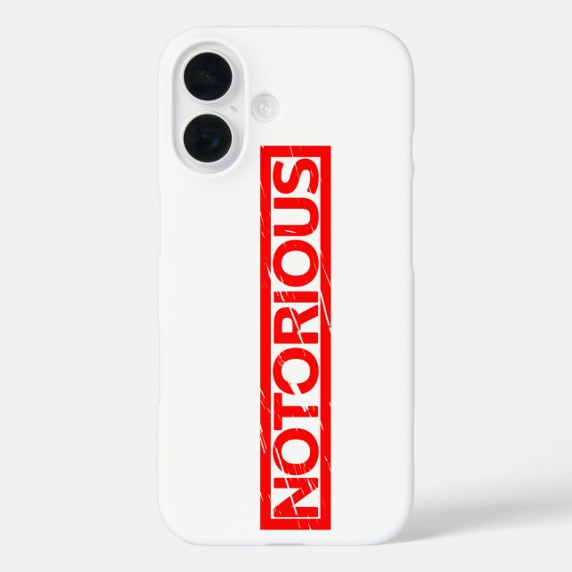 Notorious Stamp Case-Mate iPhone Case (Back)