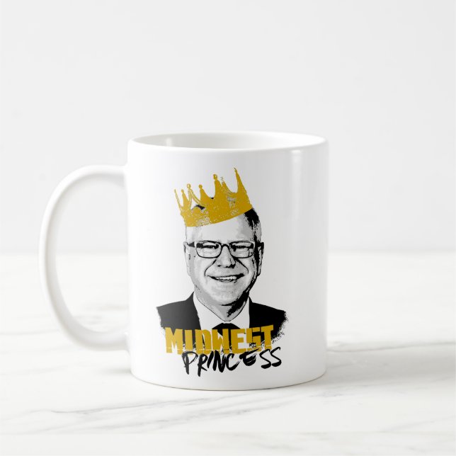 Notorious Tim Walz - Midwest Princess Coffee Mug (Left)