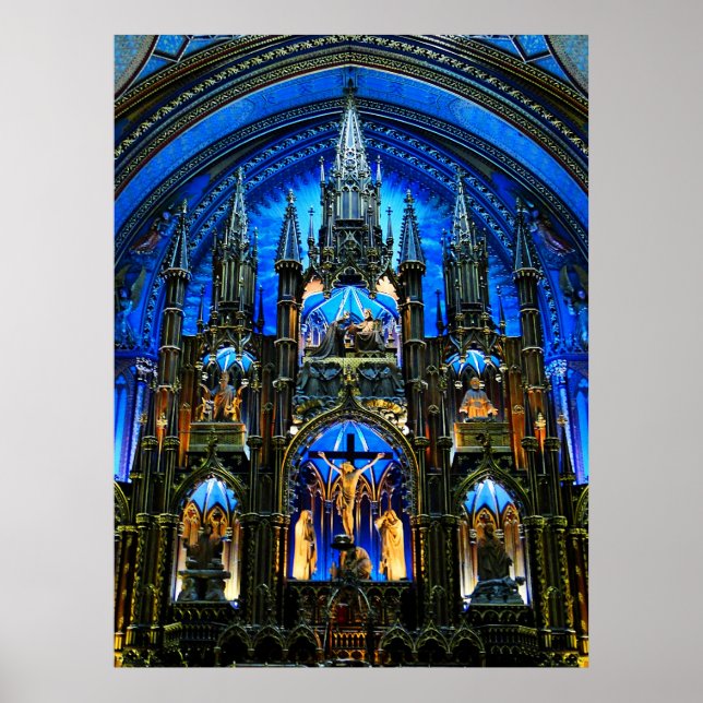 Notre Dame Basilica Altar Poster (Front)