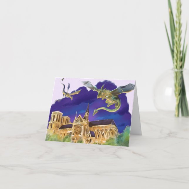 Notre Dame Blank Card  (Various Sizes)  (Front)
