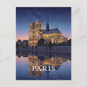 Notre Dame Cathedra Paris France Postcard