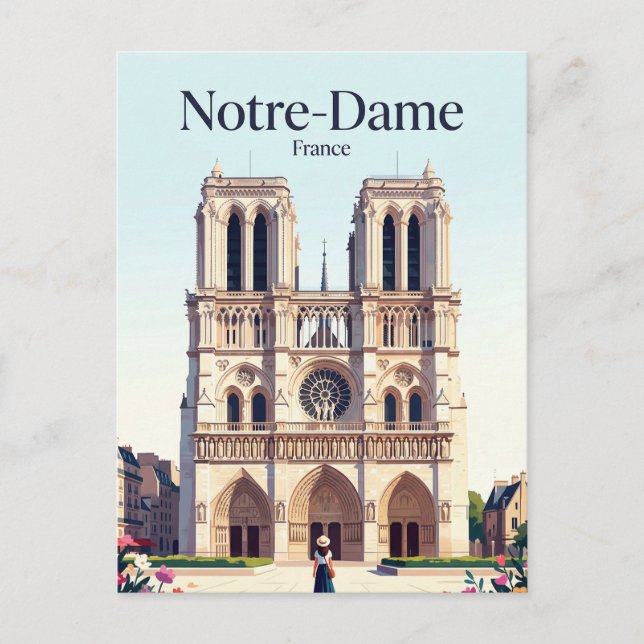 Notre-Dame Cathedral France Postcard (Front)