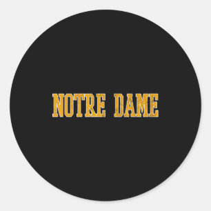 Notre. Dame. Cathedral. Graphic Classic Round Sticker