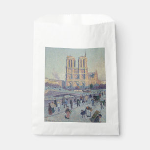 Notre Dame Cathedral Paris France Classic Painting Favour Bags