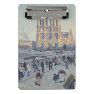 Notre Dame Cathedral Paris France Classic Painting Mini Clipboard