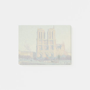 Notre Dame Cathedral Paris France Classic Painting Post-it Notes
