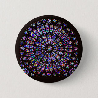 Notre Dame Cathedral Paris Rose Window 6 Cm Round Badge