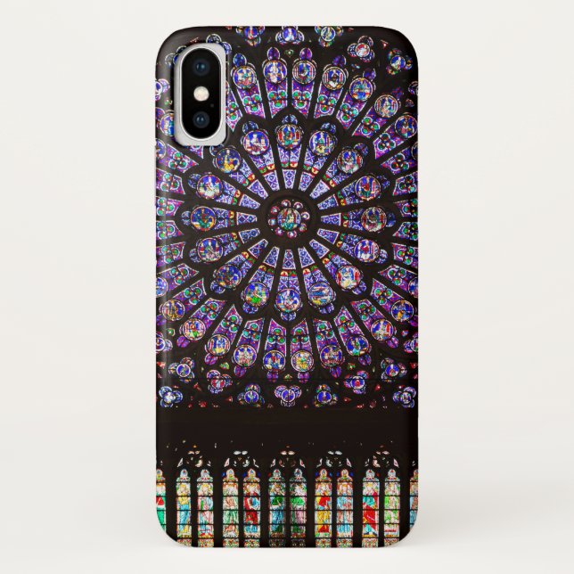 Notre Dame Cathedral Paris Rose Window Case-Mate iPhone Case (Back)