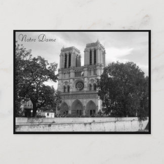 notre dame cathedral postcard