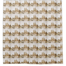 'Notre Dame Cathedral' shower curtain