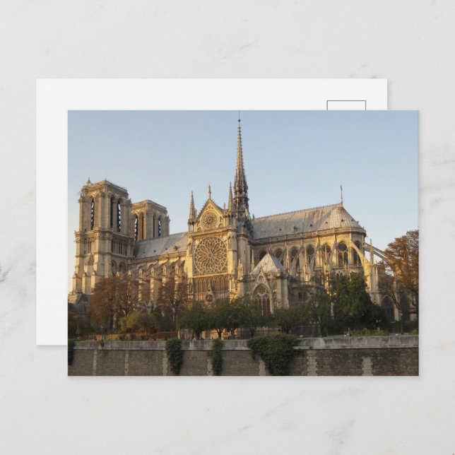 Notre Dame Cathedral Spier, Paris France Postcard (Front/Back)