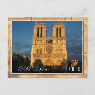 Notre Dame Cathedral (western facade), Paris Postcard