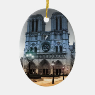 Notre Dame Ceramic Tree Decoration