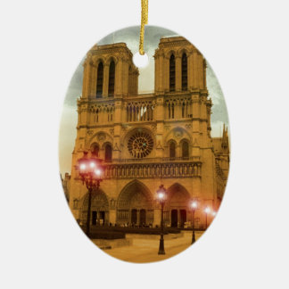 Notre Dame Ceramic Tree Decoration