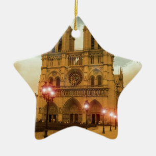 Notre Dame Ceramic Tree Decoration