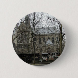 Notre Dame Church 6 Cm Round Badge