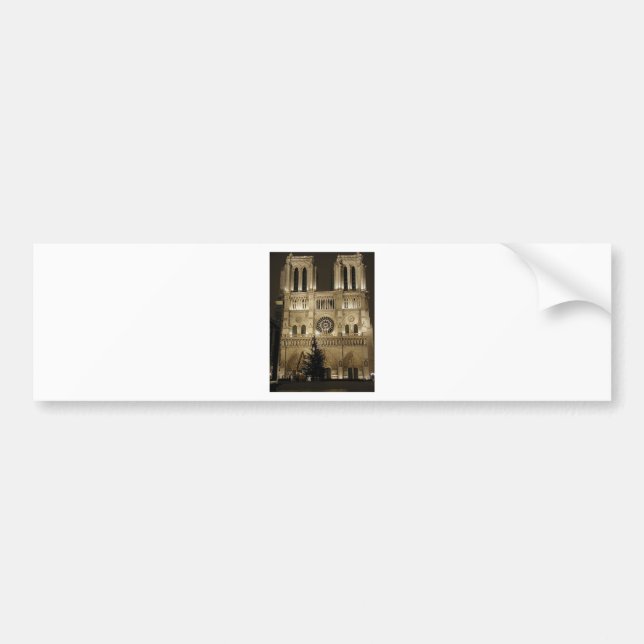 Notre Dame Church Bumper Sticker (Front)