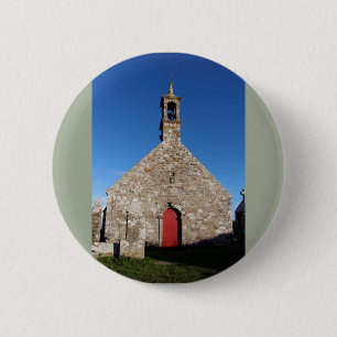 Notre Dame de Bon Voyage in Plogoff 6 Cm Round Badge