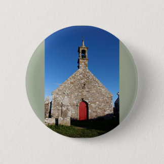 Notre Dame de Bon Voyage in Plogoff 6 Cm Round Badge