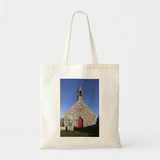 Notre Dame de Bon Voyage in Plogoff Tote Bag (Front)