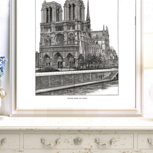 Notre Dame de Paris 12"x16" Poster (Creator Uploaded)
