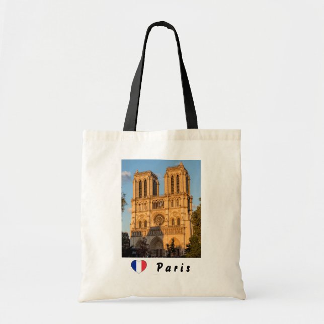 Notre Dame de Paris at Golden Hour - Paris, France Tote Bag (Front)