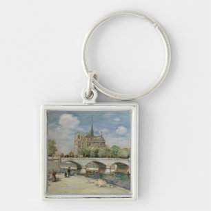 Notre Dame de Paris, c.1900 Key Ring