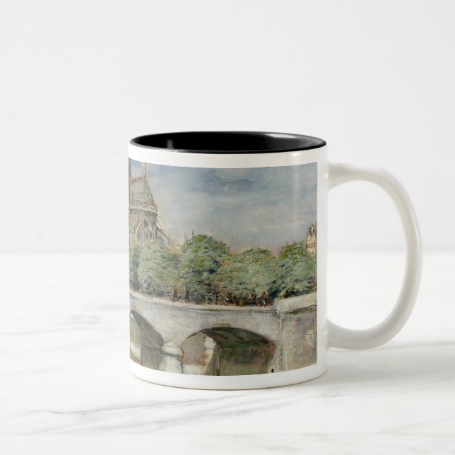Notre Dame de Paris, c.1900 Two-Tone Coffee Mug (Right)
