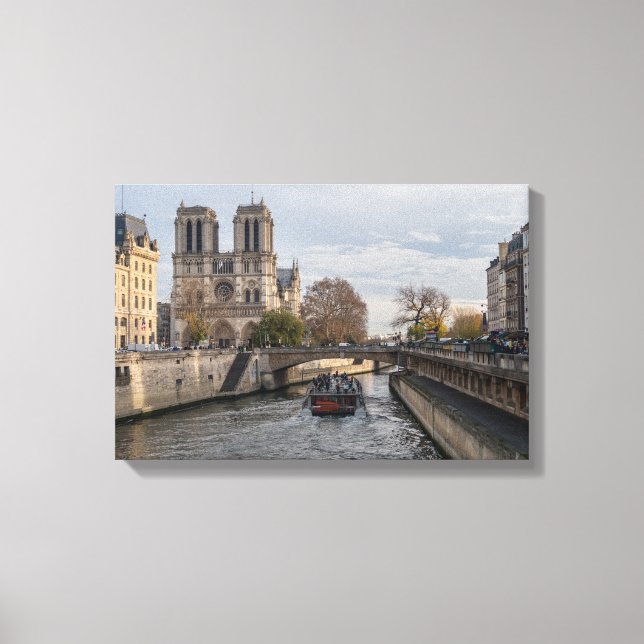 Notre Dame de Paris, France Canvas Print (Front)
