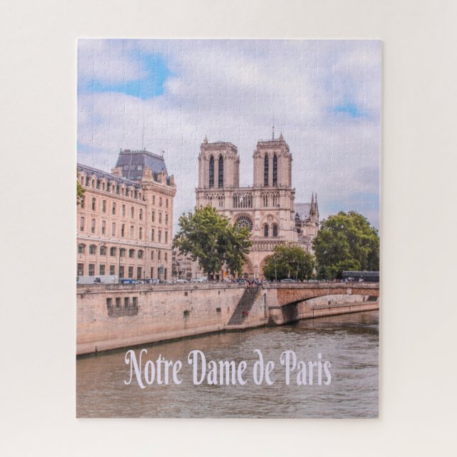 Notre Dame de Paris France Catholic cathedral Jigsaw Puzzle (Vertical)