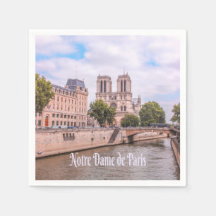 Notre Dame de Paris France Catholic cathedral Napkin