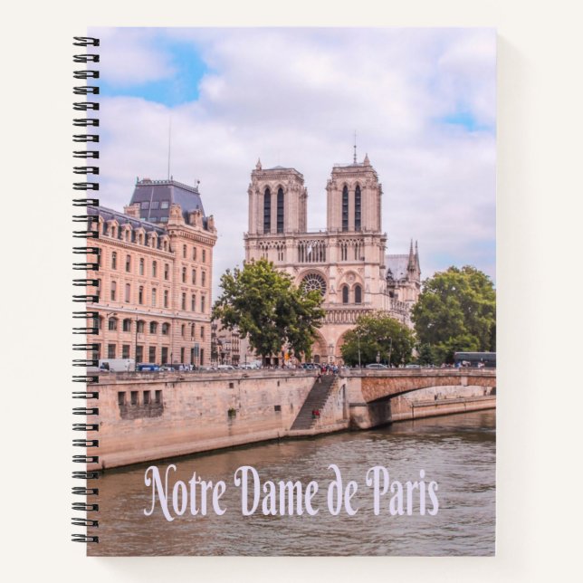 Notre Dame de Paris France Catholic cathedral Notebook (Front)