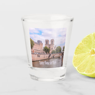 Notre Dame de Paris France Catholic cathedral Shot Glass